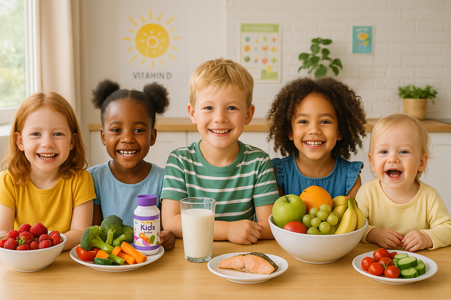 Vitmains and minerals for children