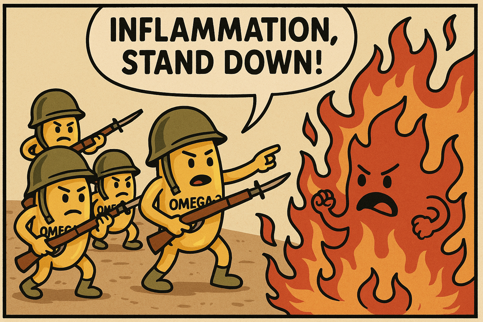 Omega 3 fights inflammation